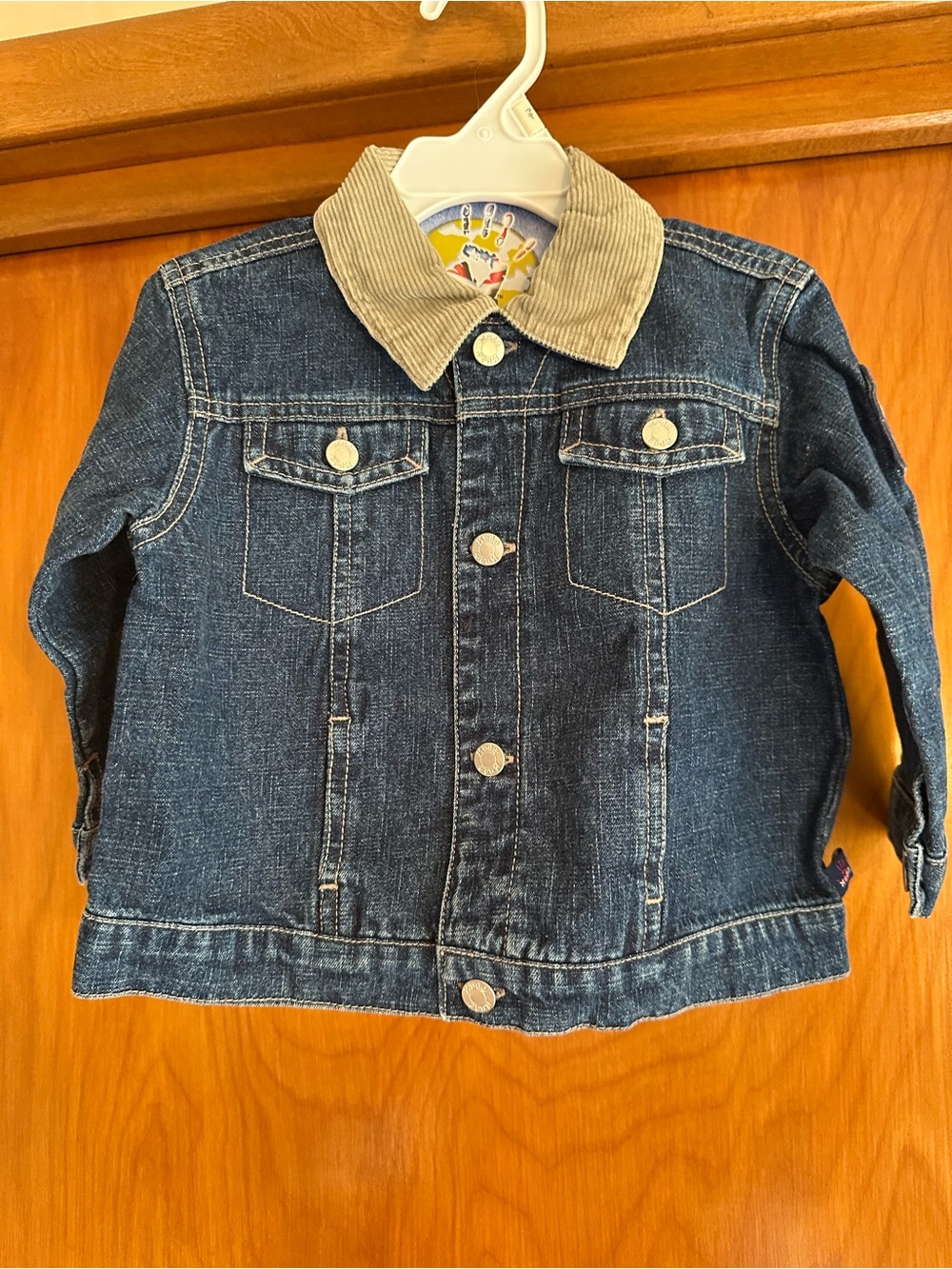 Baby Mudd Denim Jacket 24 Months NWT Corduroy Collar Blue Jean Coat Toddler
